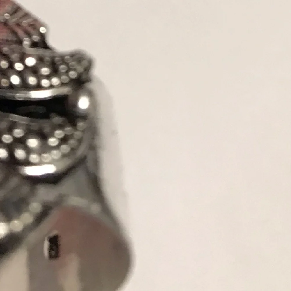 Tiger Eye Citrine Stampd 925 Sterling Silver Ring